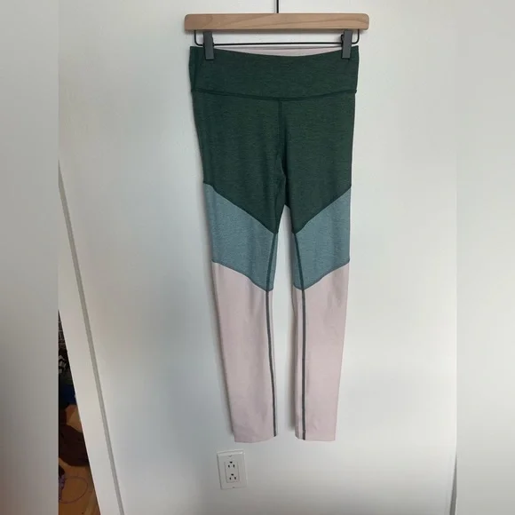 Outdoor Voices NWOT Springs Leggings 7/8 Green Blue - Picture 4 of 9